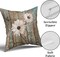 Rustic Daisy Board Pillow Covers 18x18 Inch White Sunflowers on Vintage Style Wood Plank Throw Pillowcases Set of 2 with Hidden Zipper for Couch Cushion Sofa Bedroom Home Decoration